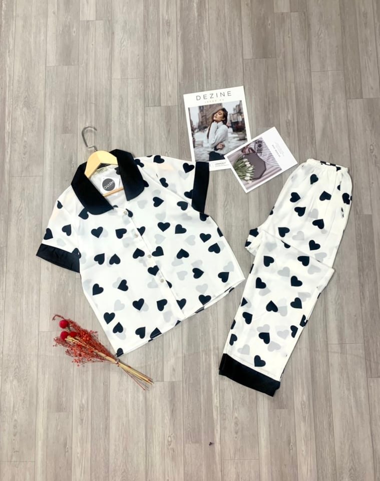 Bộ pijama nữ lụa mango loại 1 dài tay ngắn 40-62kg