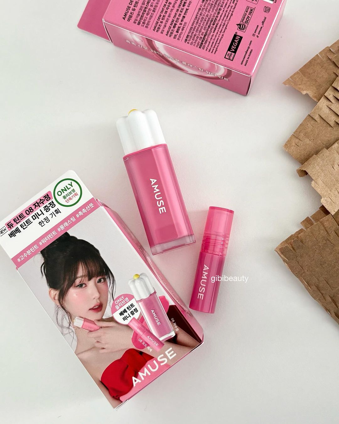 [T9.2025] Son bóng AMUSE Dew Tint HOT HIT bên Hàn