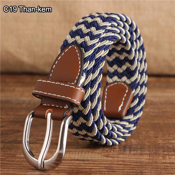 Thắt lưng vải dù co giãn nữ bản nhỏ kc24
