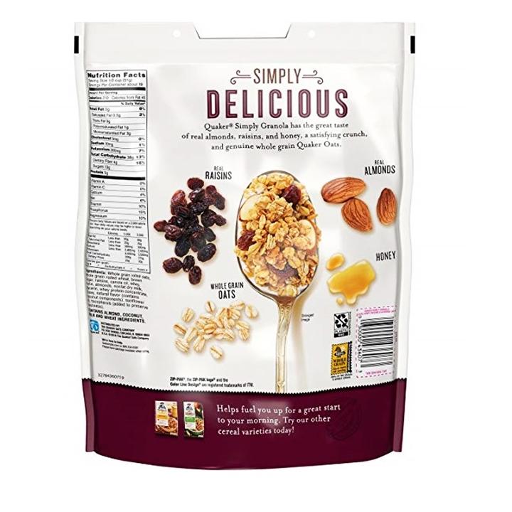 978gr Ngũ Cốc Trái Cây Granola Quaker Mỹ