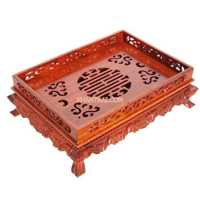 Khay trà gỗ hương chân quỳ