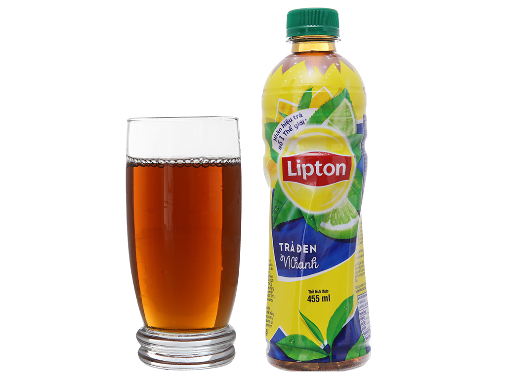 [Siêu thị WinMart] - Trà đen Lipton vị chanh chai 455ml