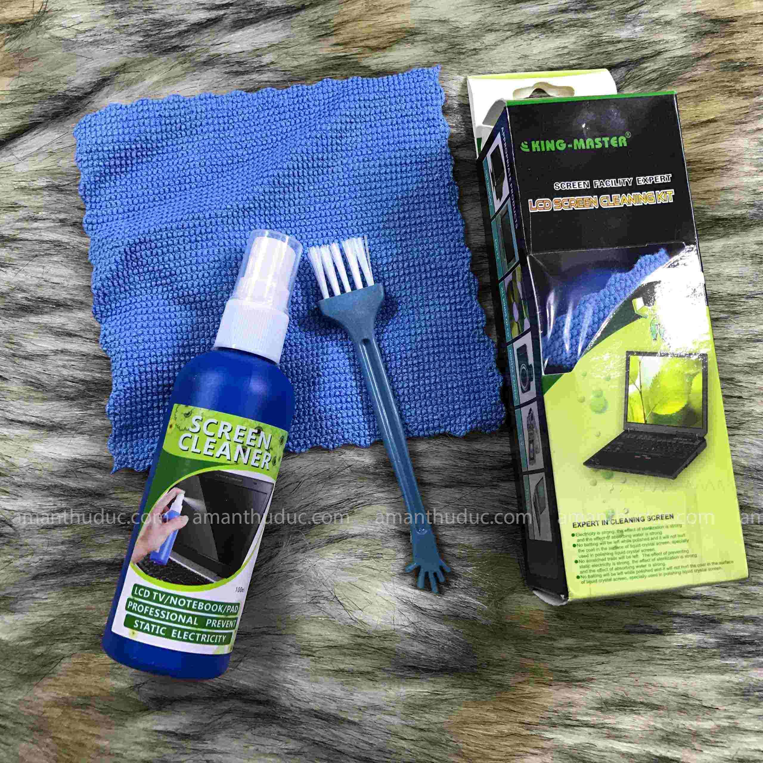 Bộ Dụng Cụ Vệ Sinh Màn Hình LCD, Laptop 3 Món Cao Cấp
