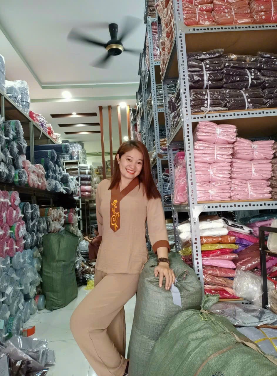 Đồ lam đi chùa - mẫu cà vạt ( vãi đũi )