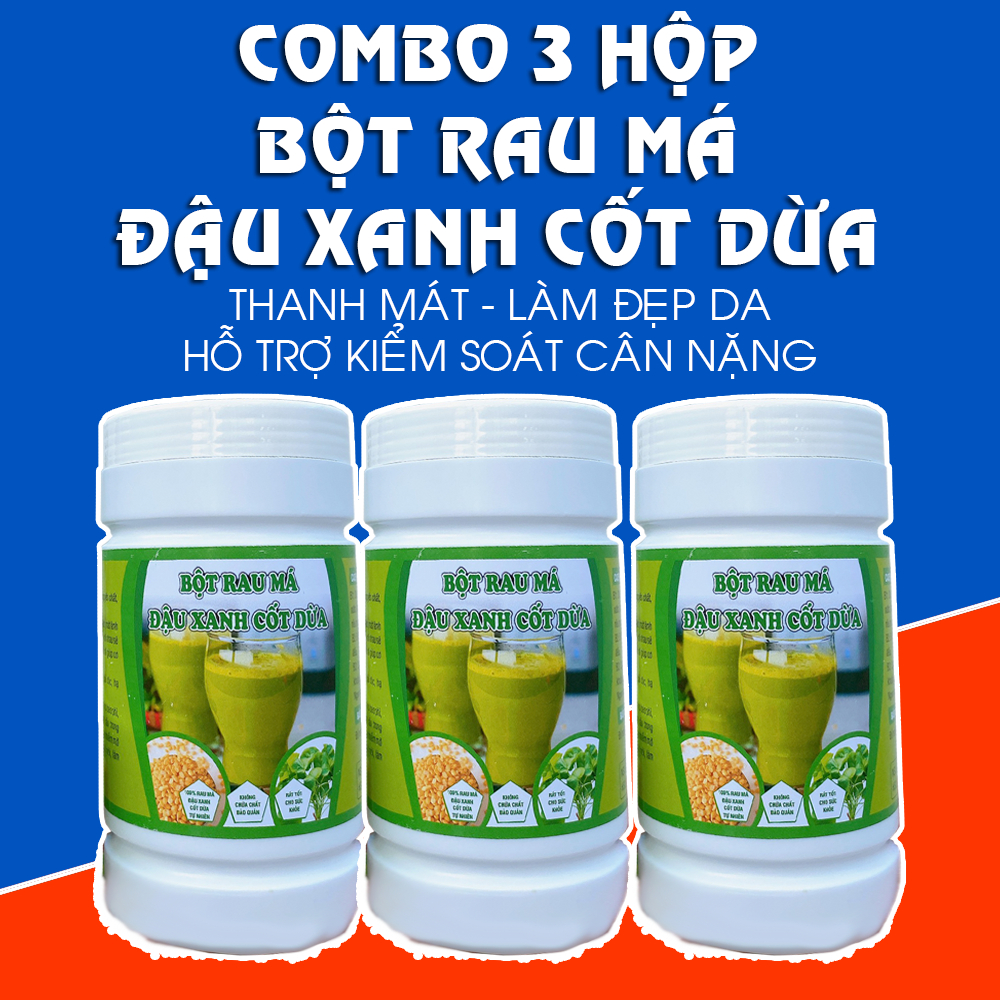 Bột rau má đậu xanh cốt dừa 500g