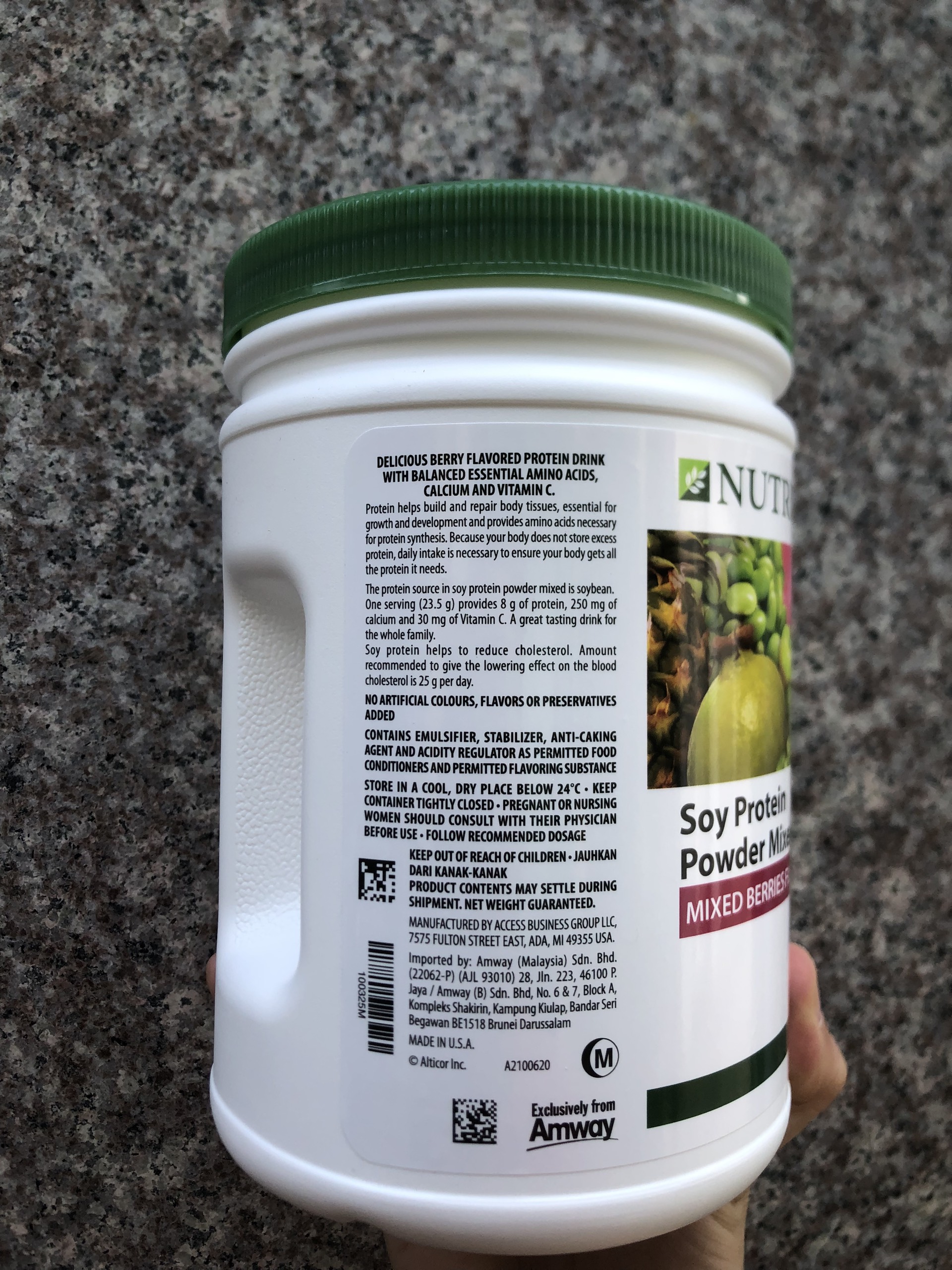 (700k) Bột Đạm Protein Thực Vật Vị Dâu Away (500g)