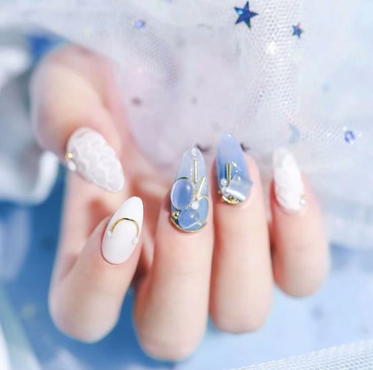 Đá Viên Giọt Nước Trang Trí Móng Siêu Đẹp