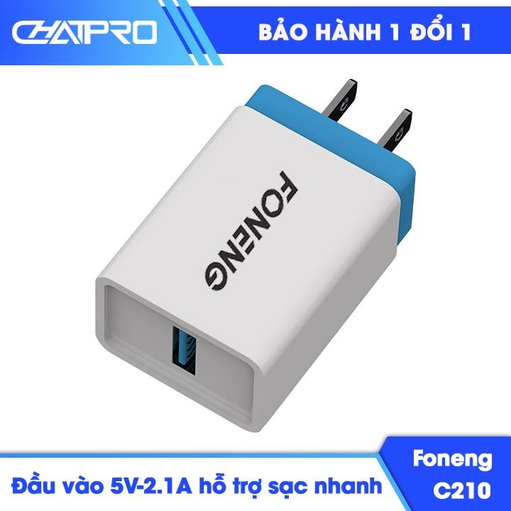 Củ sạc nhanh 2.1A Foneng C210