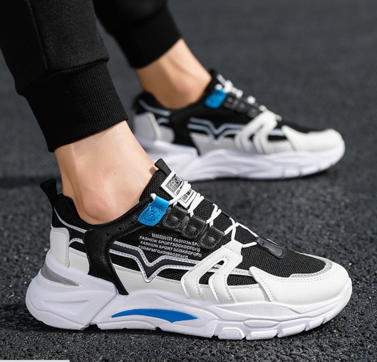 Giày nam thể thao, giày Sneaker nam Hàn Quốc cao cấp phối chữ SP - 330 giá rẻ