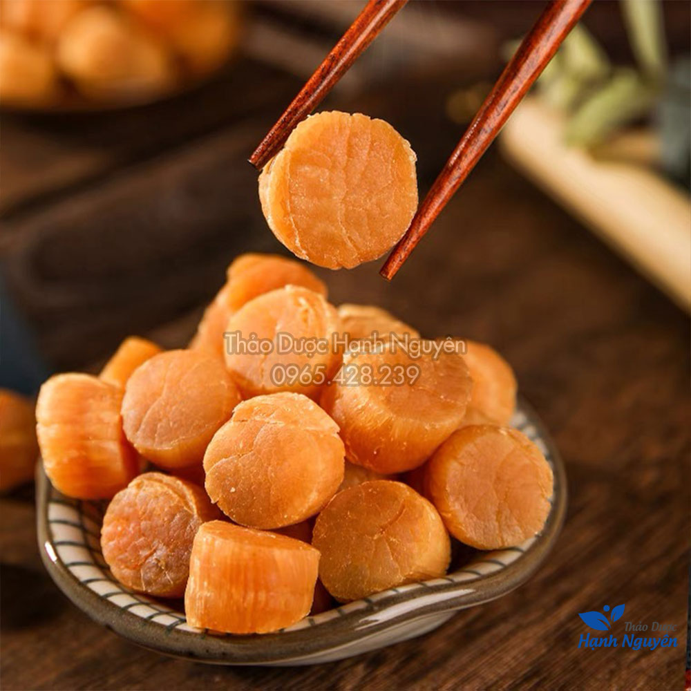 Cồi sò điệp khô Phan Thiết (10g (Cồi dày, giòn, thơm ngon bổ dưỡng) - Thảo dược Hạnh Nguyên
