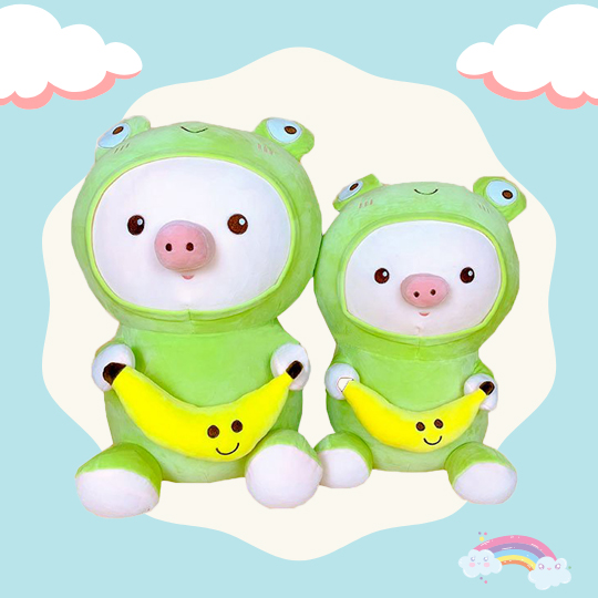 [HCM]Gấu Bông Heo Cosplay Ếch Cực Xinh Size 40cm