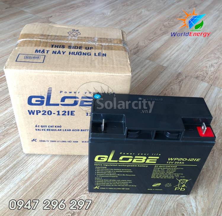 [HCM]Ắc quy Globe 12V-20Ah