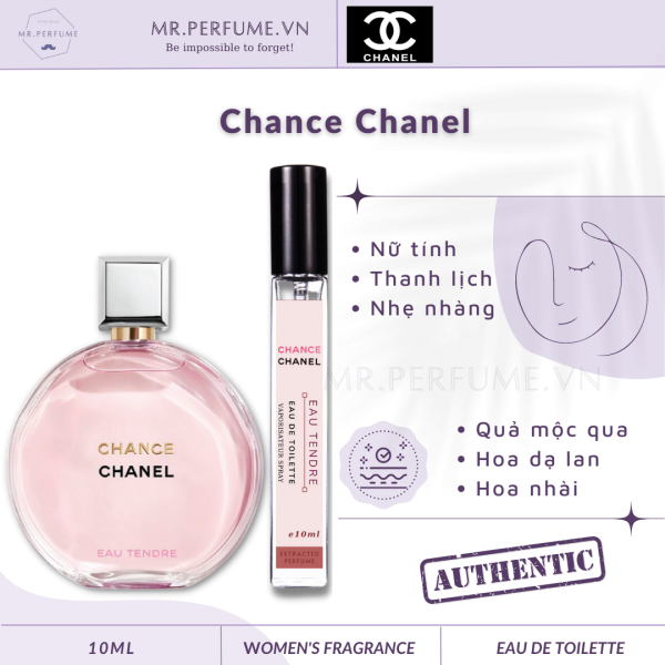 [Chiết 10ml] Nước hoa nữ Chance Chanel Eau Tendre