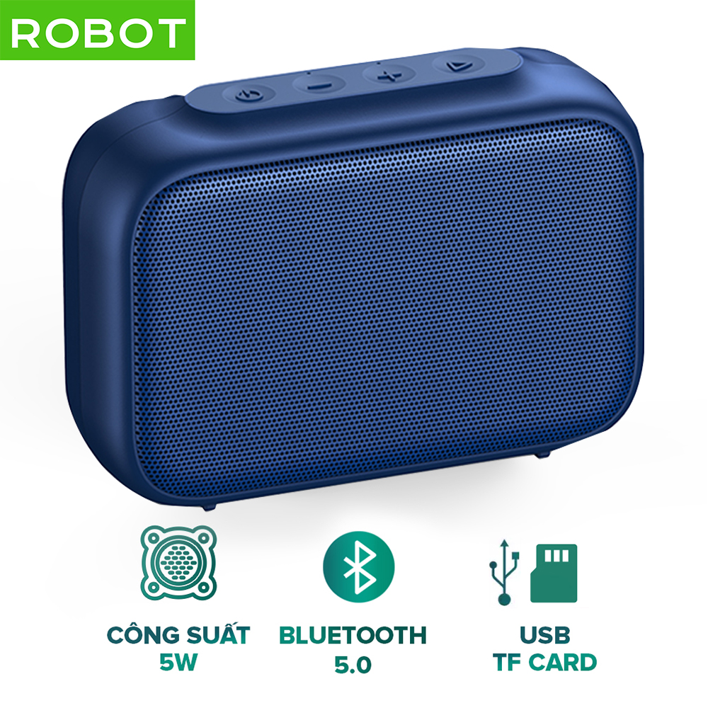 Loa Bluetooth ROBOT RB100 Mini Công Suất 3W Hỗ Trợ Ghép Đôi 2 Loa Nghe FM