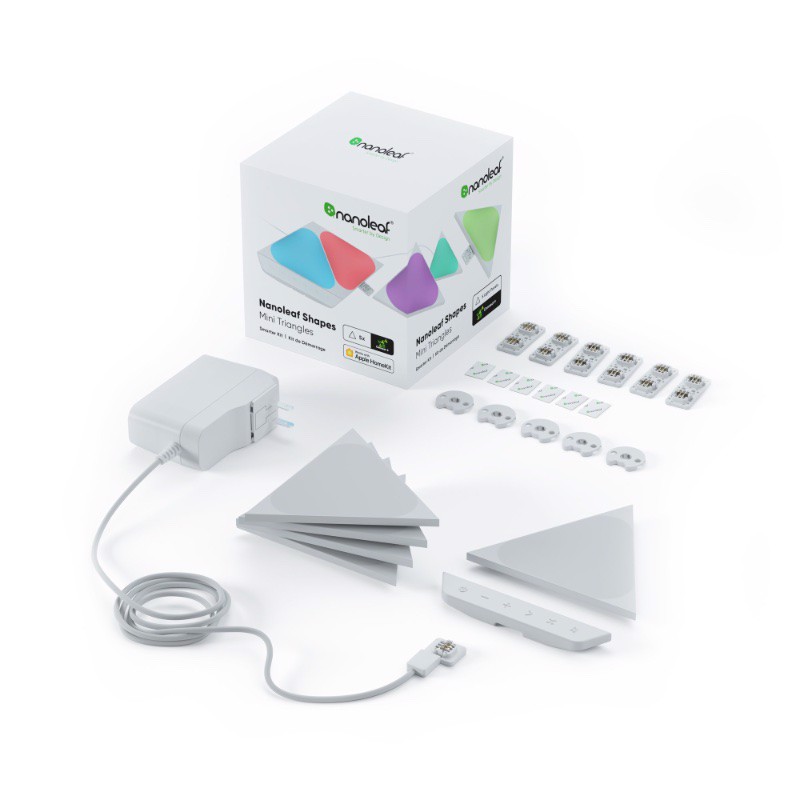 Đèn thông minh Nanoleaf Shapes Mini Triangle - Smarter Kit (5 pieces)