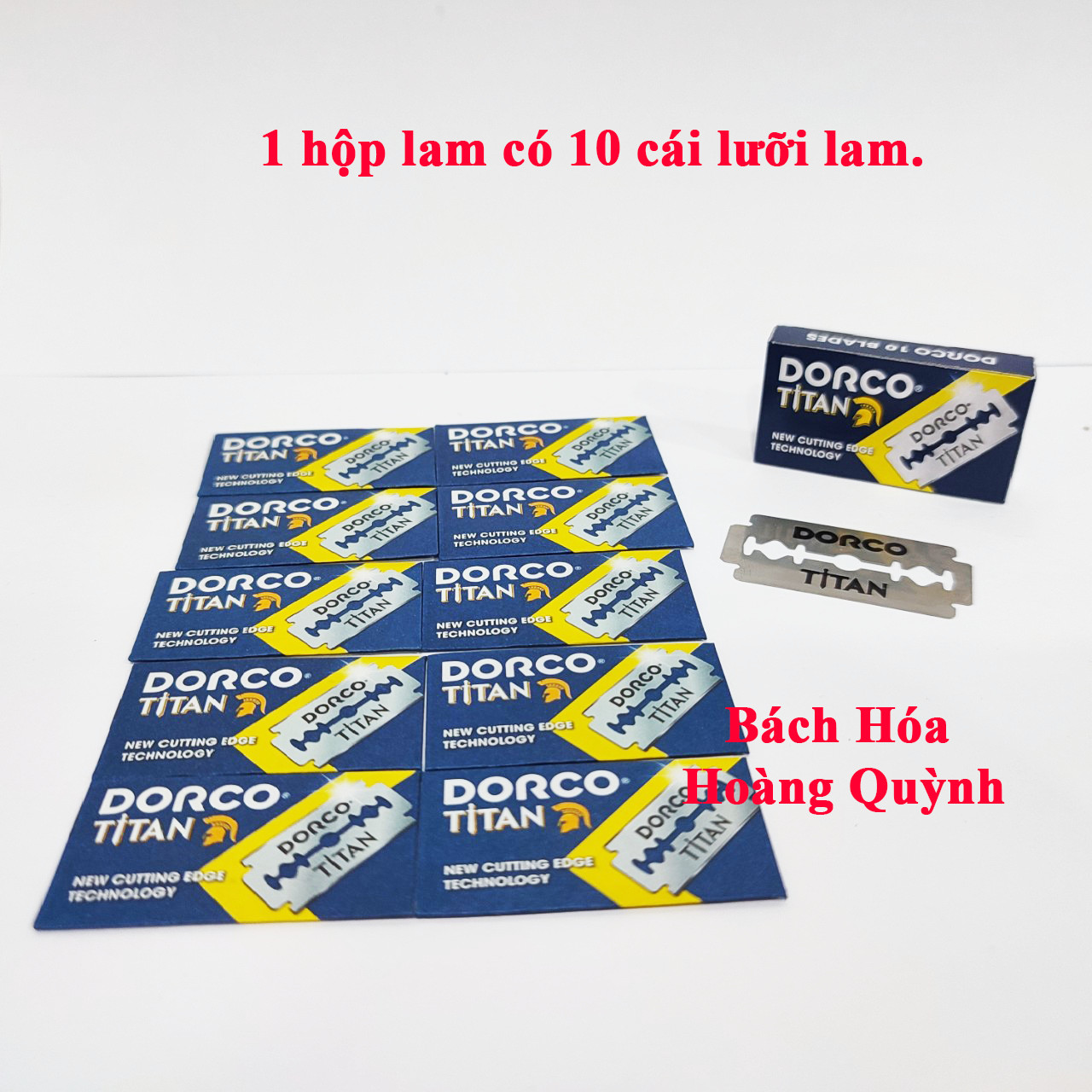 10 cái lưỡi lam - dao lam Dorco.