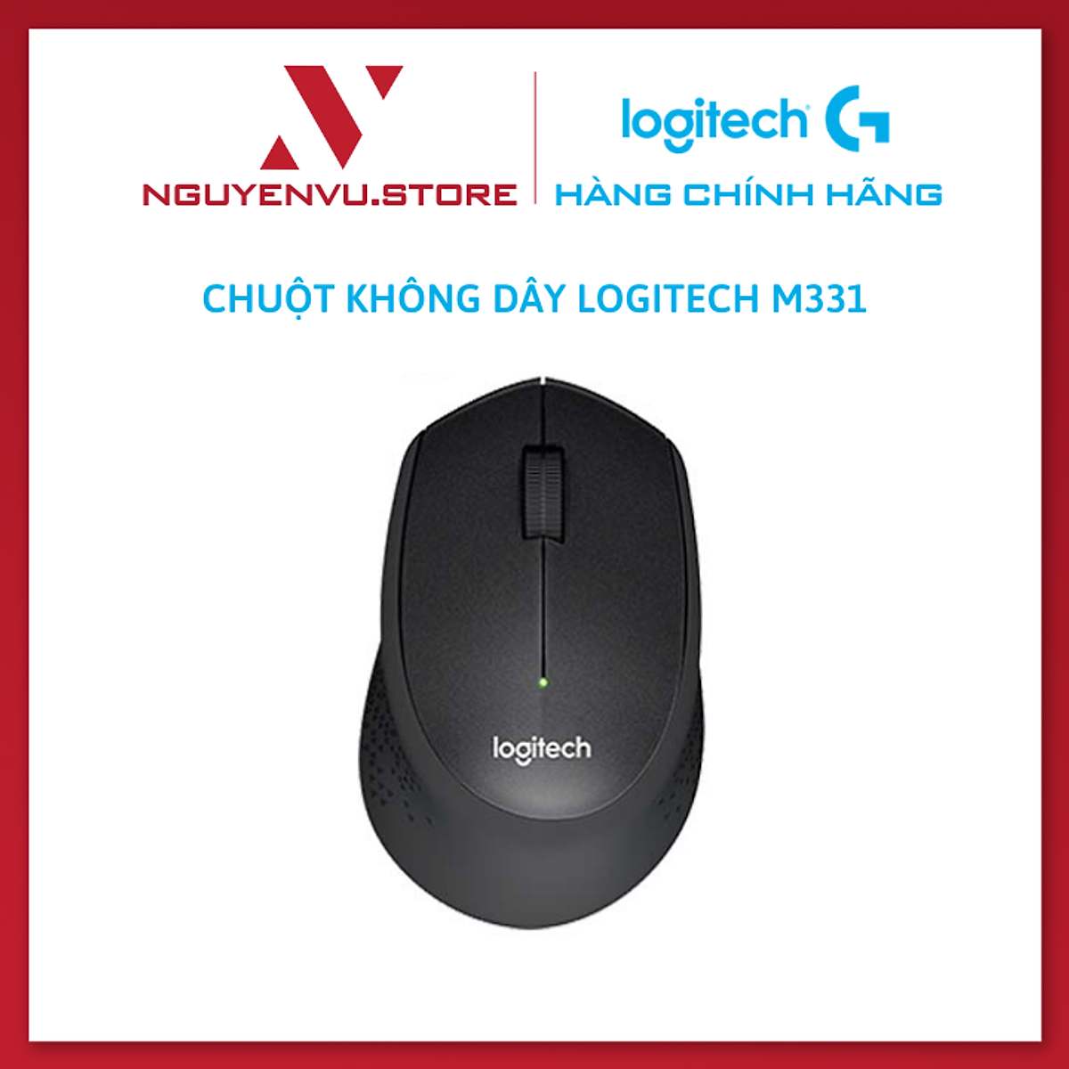 Chuột không dây Logitech M331 Silent - Hàng Chính Hãng