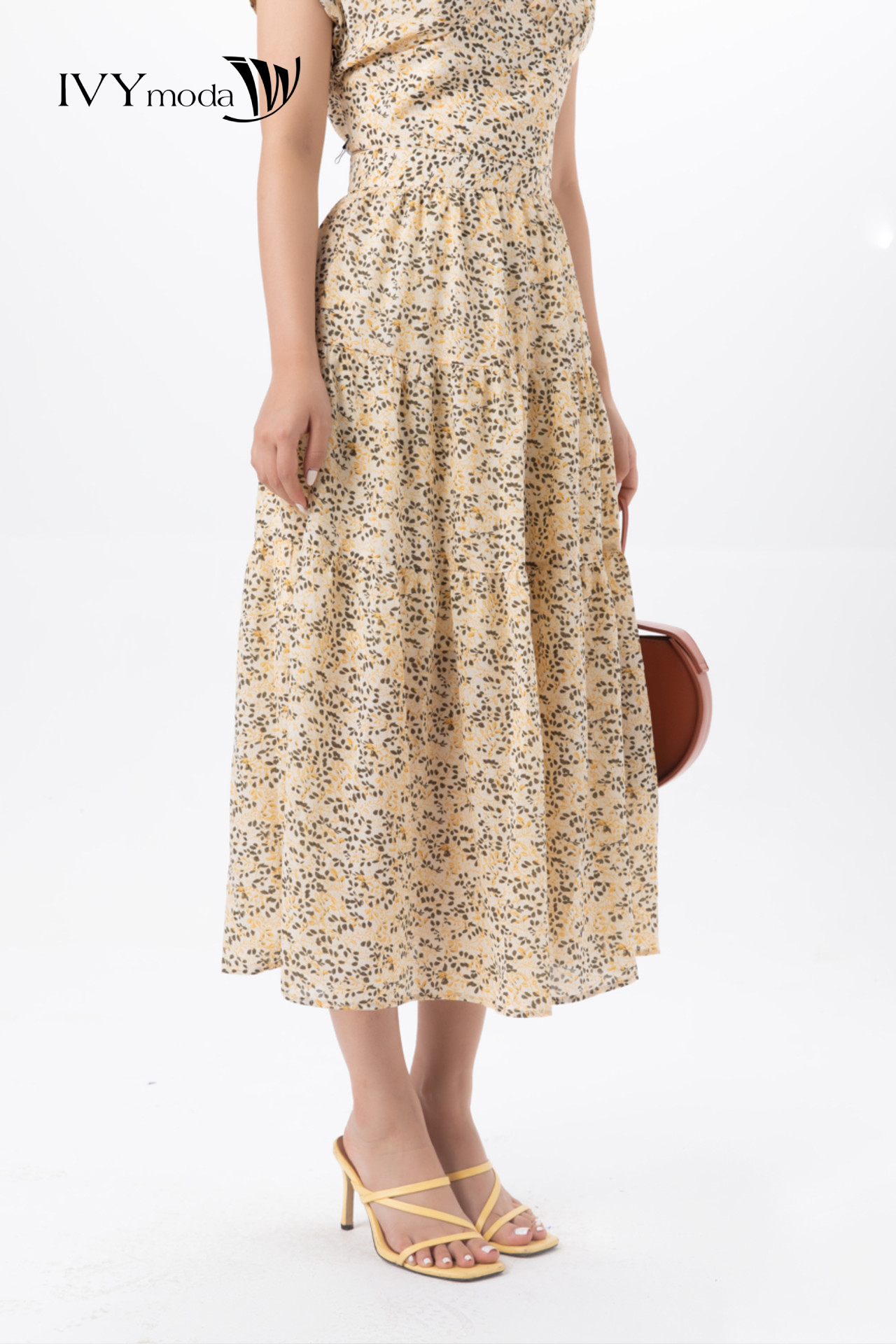 Chân váy xòe 3 tầng IVY moda MS 31M6641