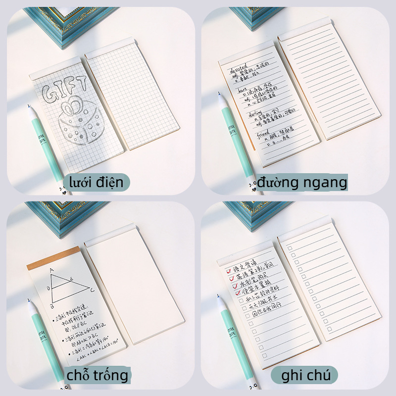 50 tờ Sổ ghi chú bỏ túi chất liệu giấy kraft tiện dụng-HAUSE