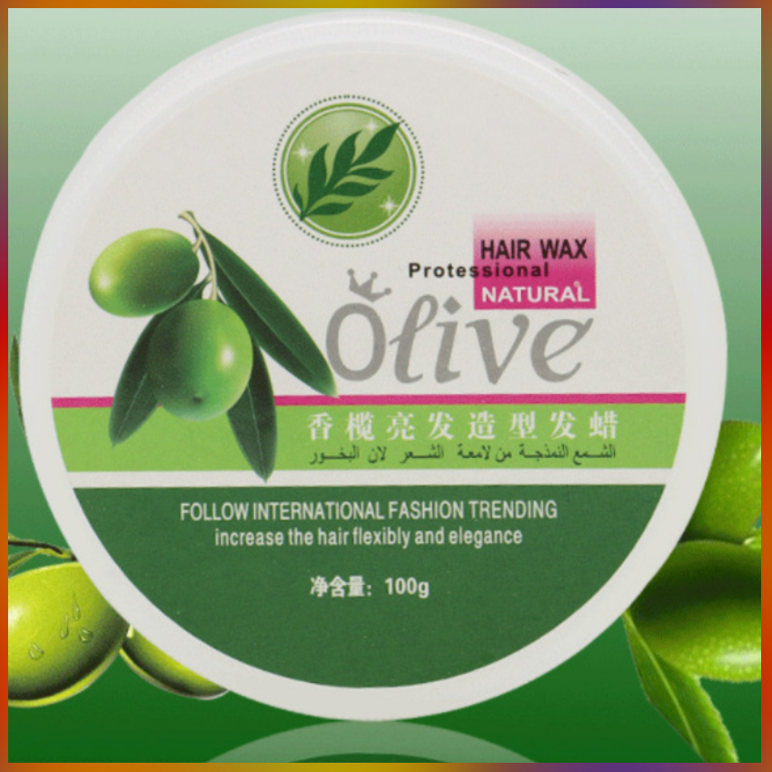 Sáp Vuốt Tóc Tạo Kiểu, Giữ Nếp Tóc OLIVE 100Gr/Hộp