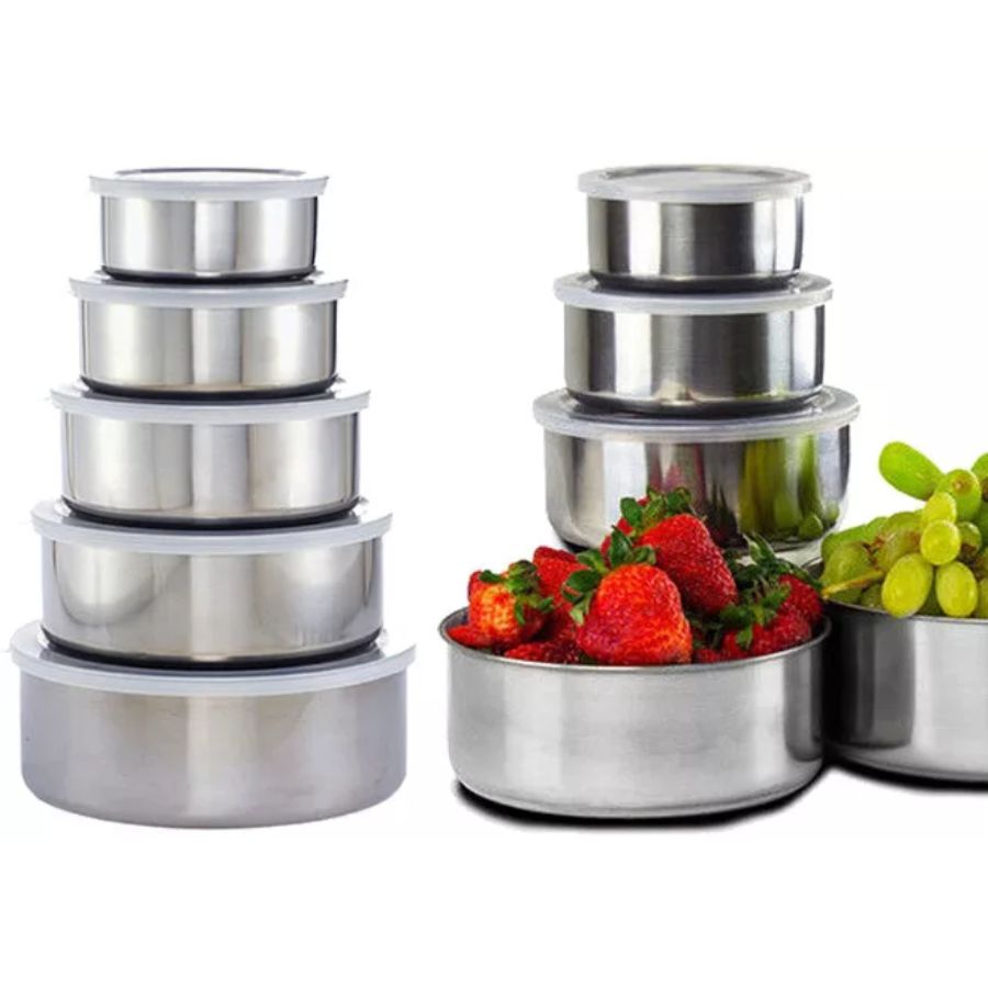 [HCM]BỘ 5 THỐ INOX