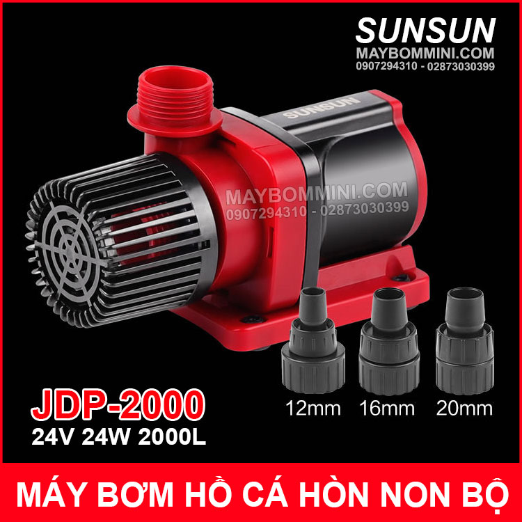 Máy bơm nước chìm 24v 24w 2000l sunsun jdp-2000 – kèm nguồn điện