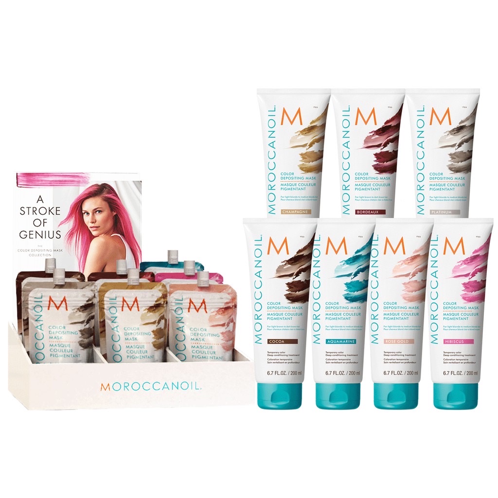 🌾Best Seller🎋 Mặt Nạ Dưỡng Bổ Sung Hạt Màu Moroccanoil Color Depositing Mask 30ml