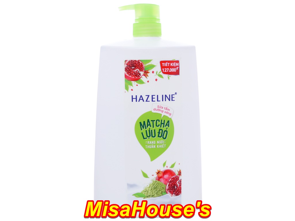 Sữa Tắm Dưỡng Sáng Da Hazeline Matcha & Lựu Đỏ (1.2kg)