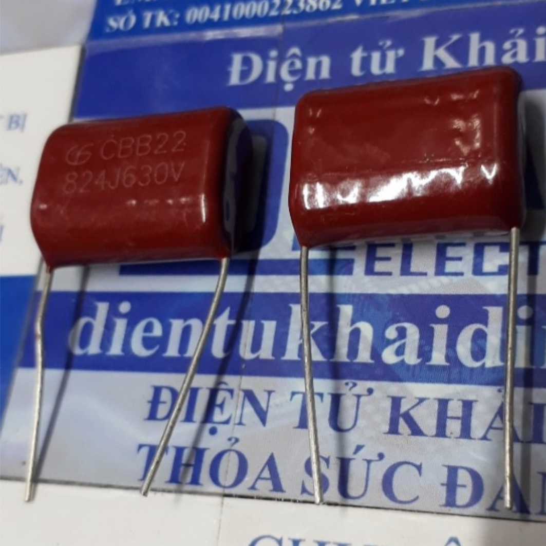 10 con Tụ CBB22 CBB, tụ kẹo 824J 630V, lớn kde1756