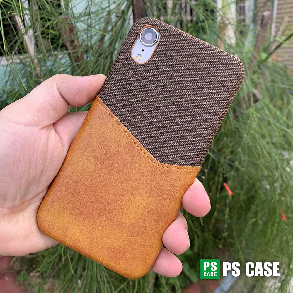 Ốp da vải kiêm ví dành cho iPhone XR - PS Case Phân Phối