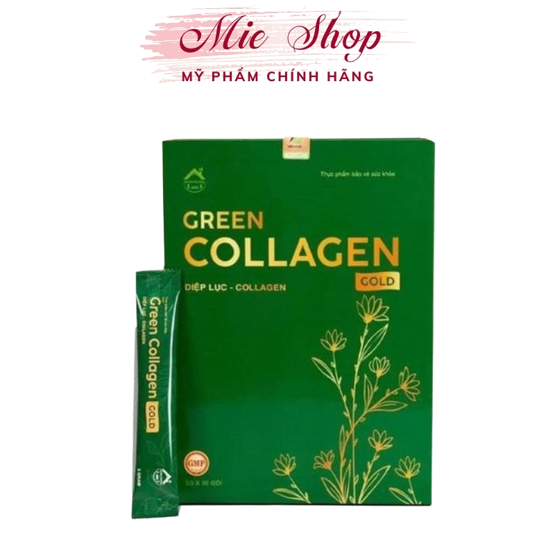 Diệp Lục Collagen,Diệp Lục Collagen Gold chính hãng hộp 30 Đẹp Da