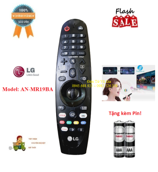 Bảng giá Remote Điều khiển TV LG AN-MR19BA giọng nói- Hàng chính hãng LG 100% theo máy Free ship +Tặng kèm Pin