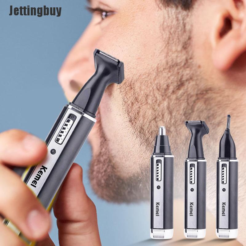 Jettingbuy 3 Trong 1 Đàn Ông Có Thể Sạc Lại Điện Mũi Tai Tông Đơ Cắt Tỉa Lông Mày