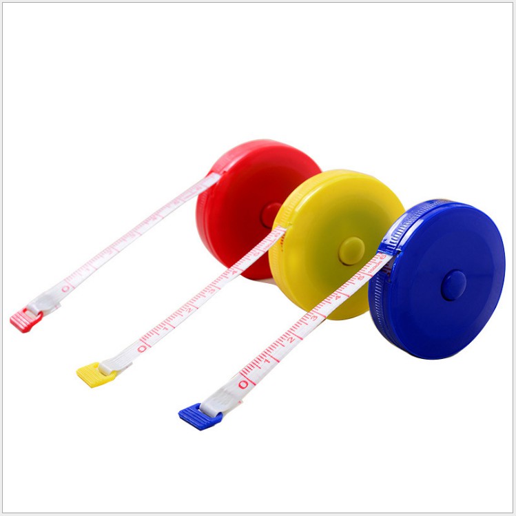 Thước Dây Mini Cuộn Rút May Đồ Đo 3 Vòng 1.5m