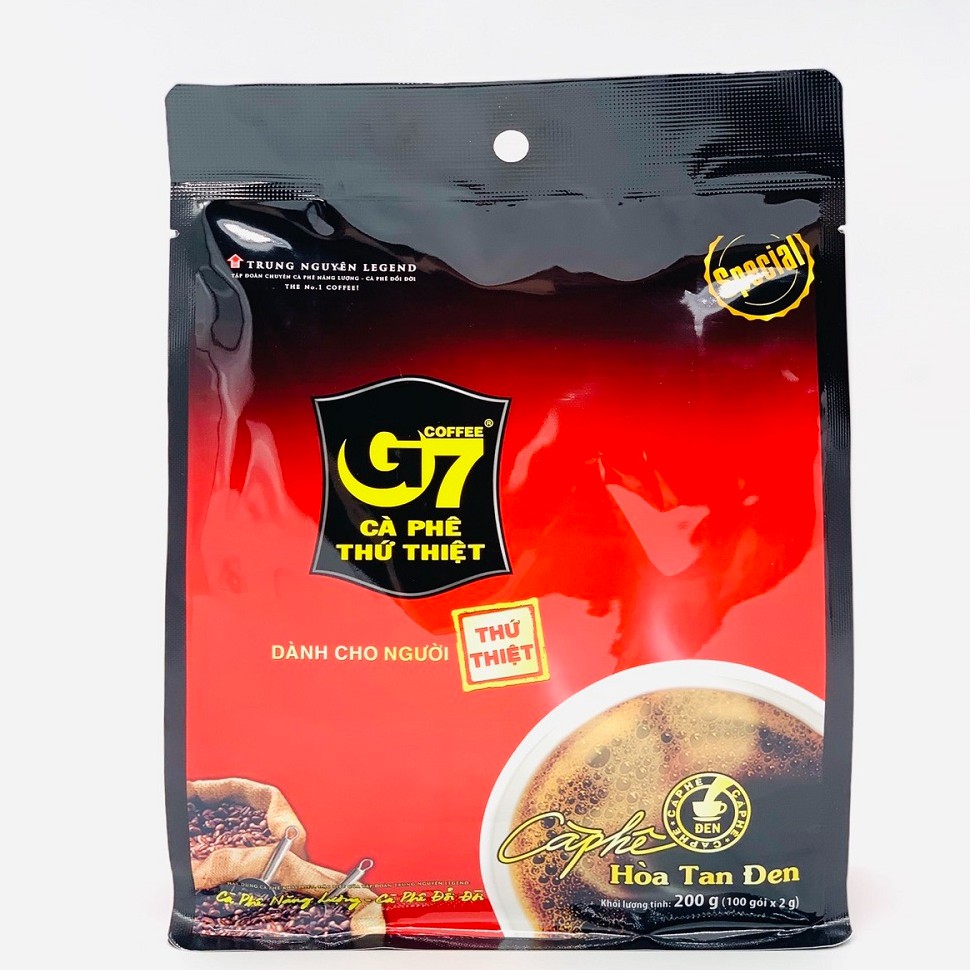 01 Bịch Cà phê hòa tan đen G7 Bịch 100 gói( Không đường Không sữa)