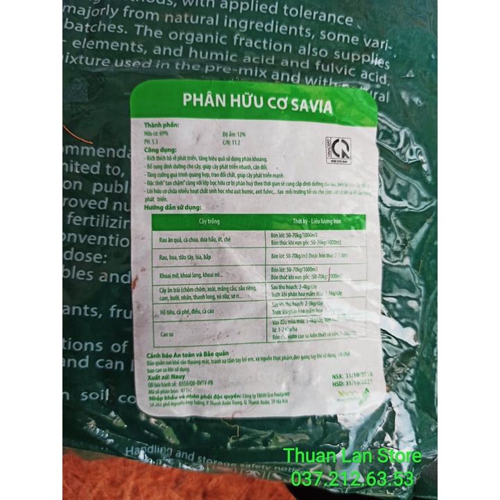 Phân Hữu Cơ Jord Nauy gói 2kg