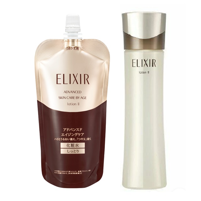 Nước hoa hồng nâng cơ, chống nhăn Shiseido Elixir Advanced II (150ml) [Túi thay thế]