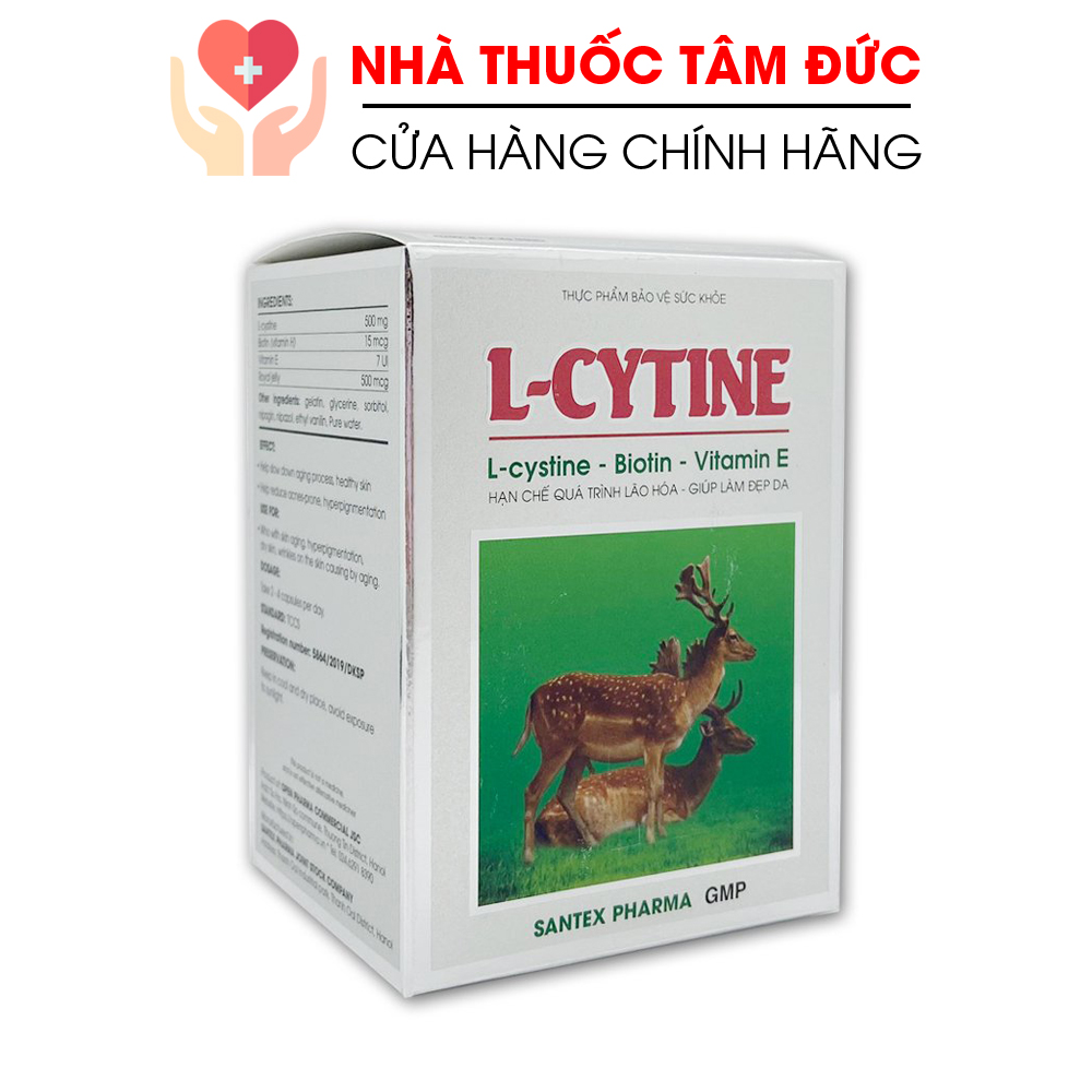 Viên uống L- Cytine bổ sung L-Cystine, Biotin, Vitamin E