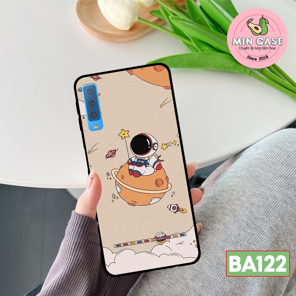 Ốp lưng samsung a7 2018 – a9 2018 hình phi hành gia, vũ trụ dễ thương rẻ bền đẹp