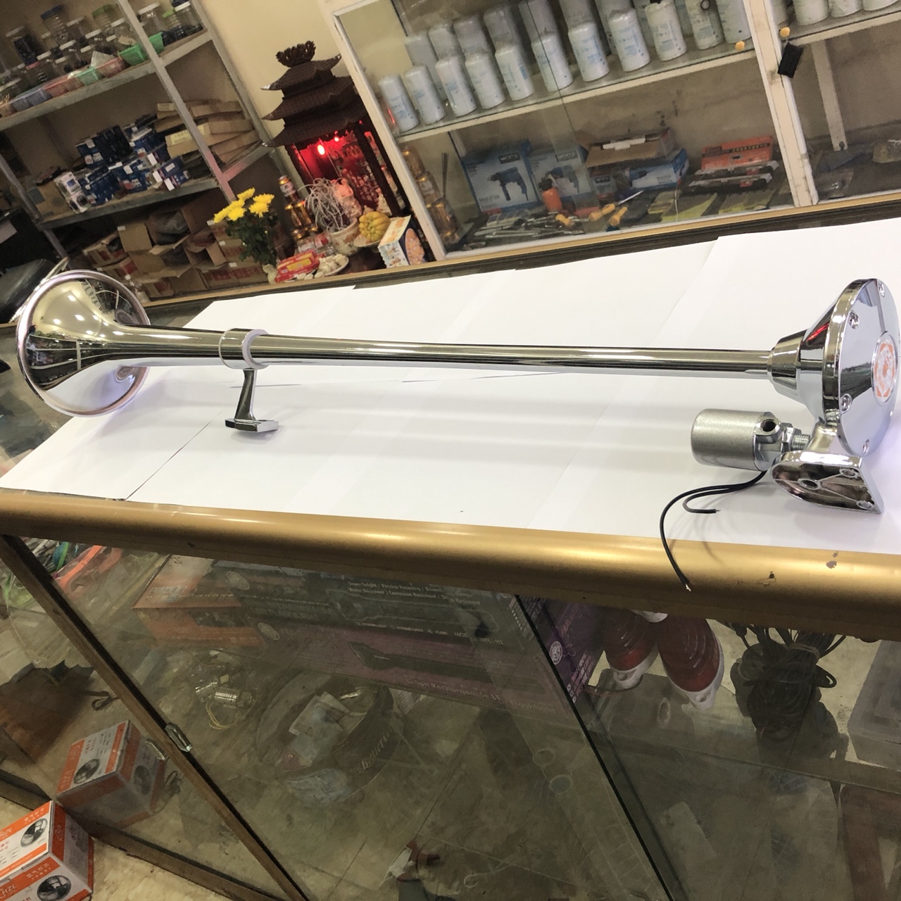 Còi hơi dài 100cm mạ chrome