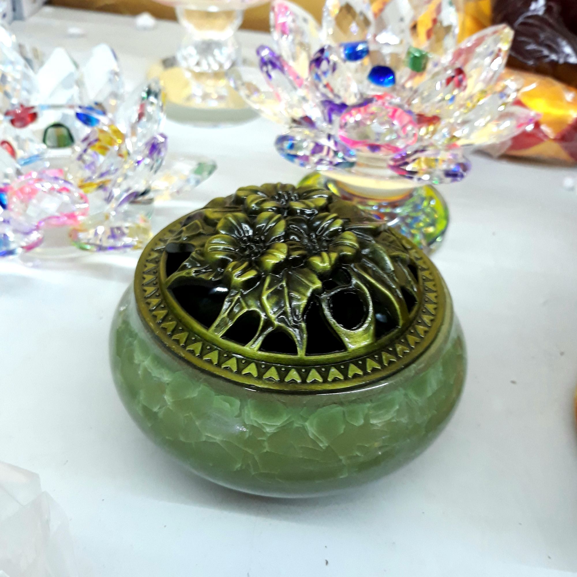 lư gốm men rạn