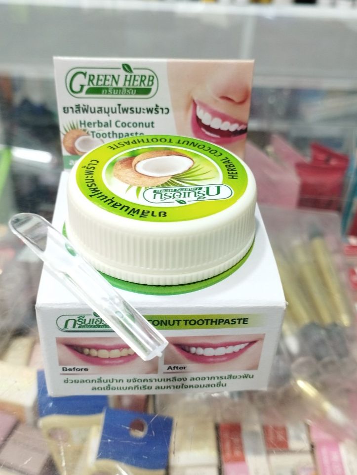 [HCM]Kem Tẩy Trắng Răng Green Herb Thái Lan