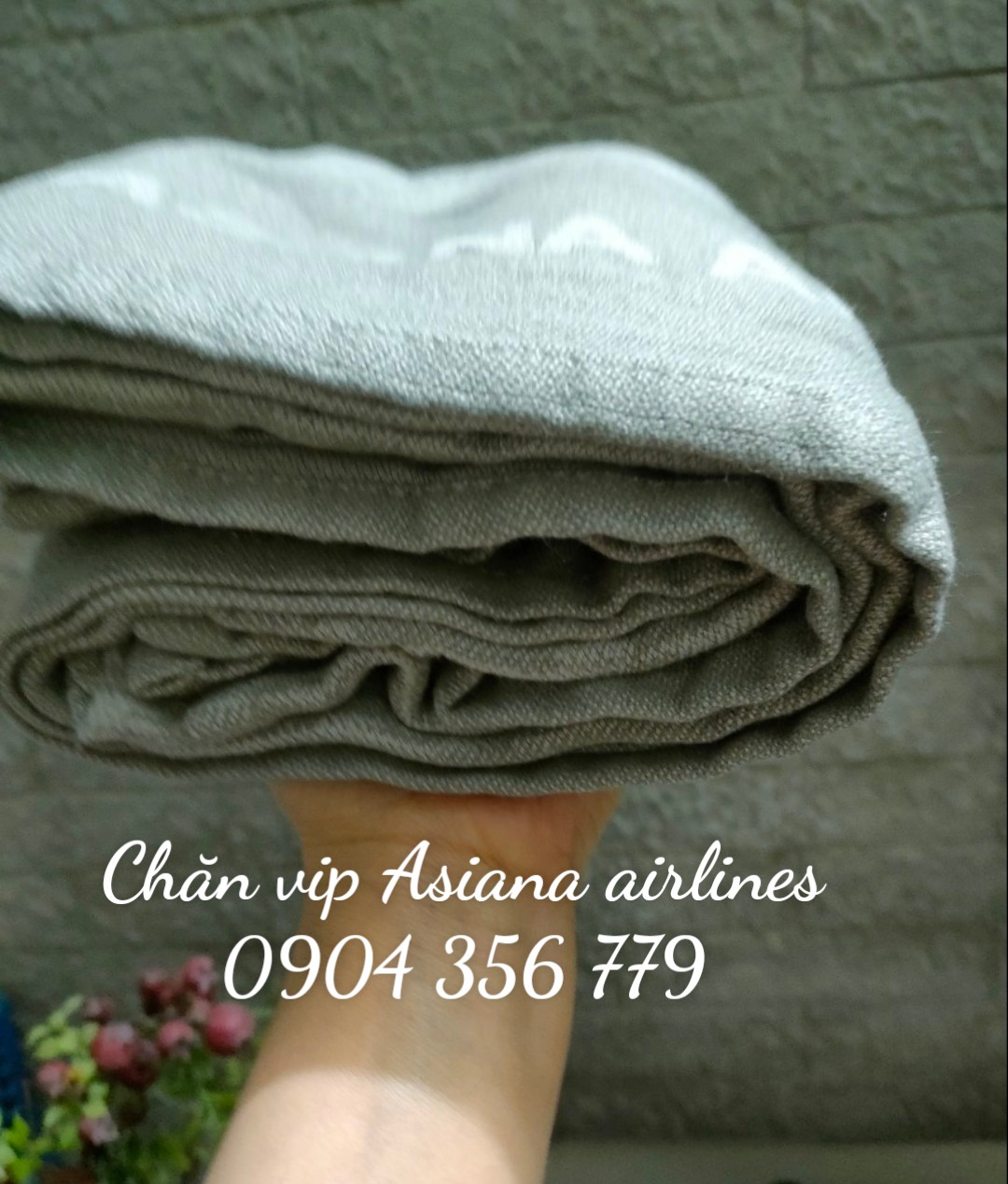 Chăn Emirate/Qatar/Asiana Airlines (1m2 x 1m8)