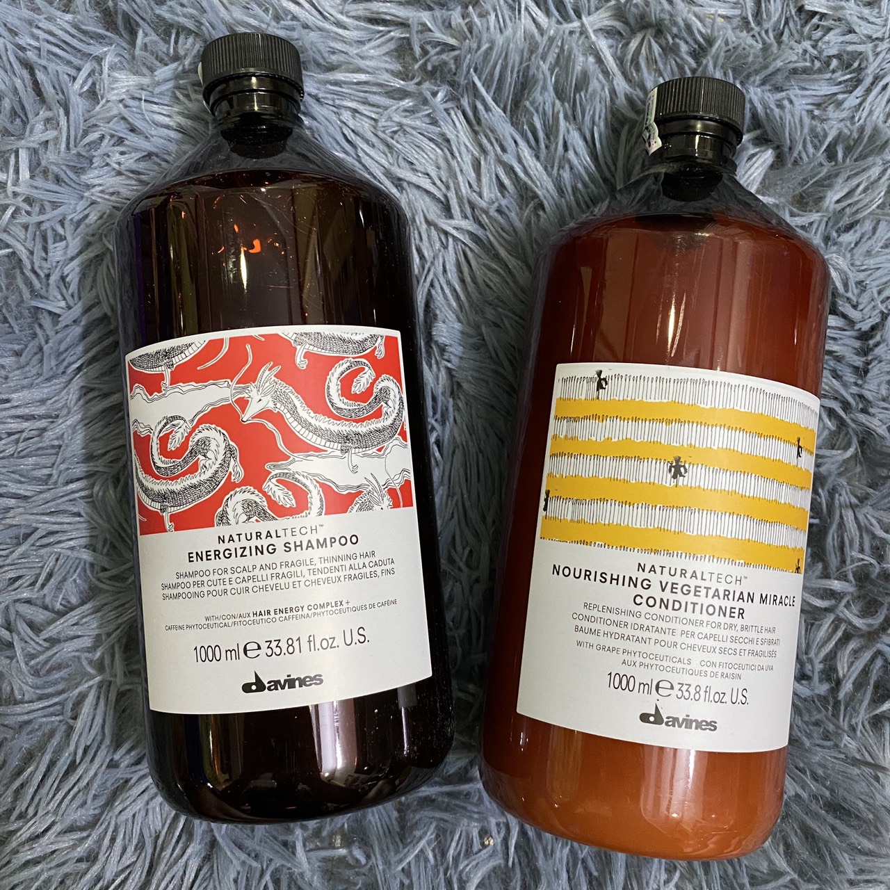 Dầu gội Davines chống rụng tóc Energizing + Dầu xả dưỡng ẩm Nourishing 1000mlx2