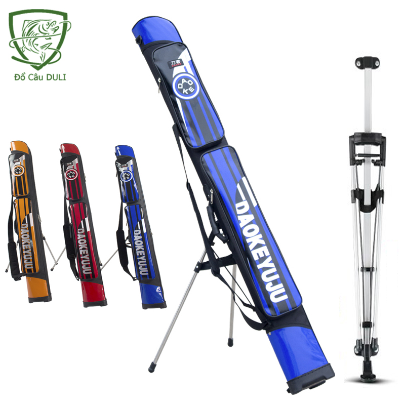 Túi đựng cần câu tay 1m25 cứng yongkang màu cam túi đựng đồ câu cần câu tay bao đựng cần câu phụ kiện câu cá duli