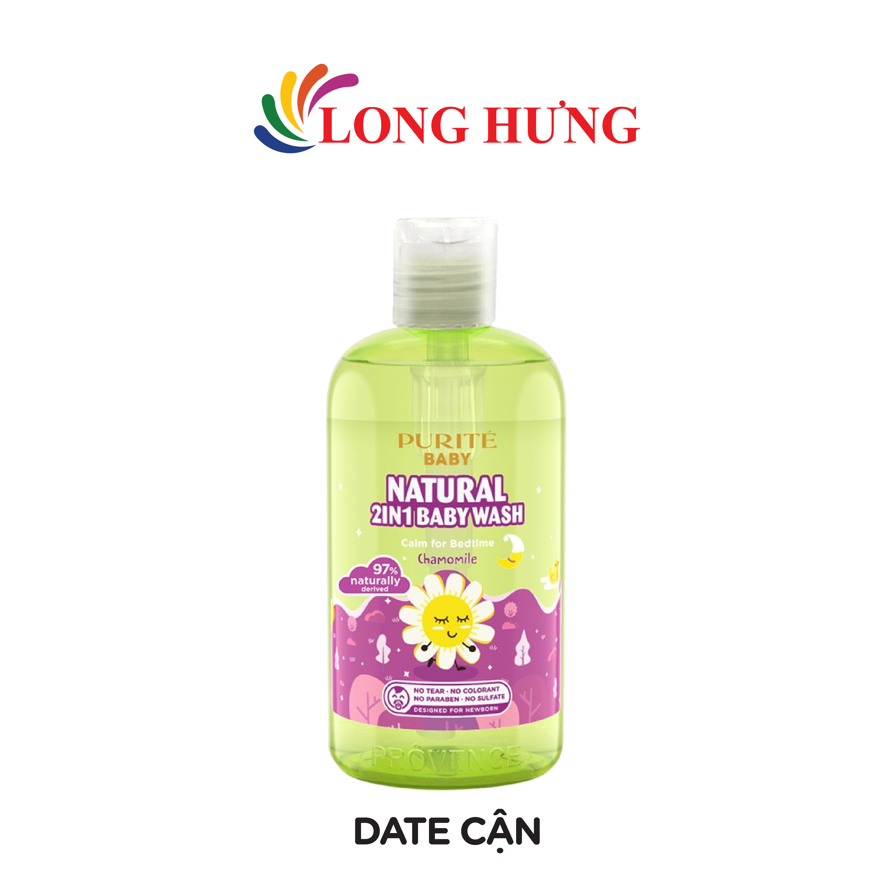 Sữa tắm gội thiên nhiên Purité Baby cúc la mã