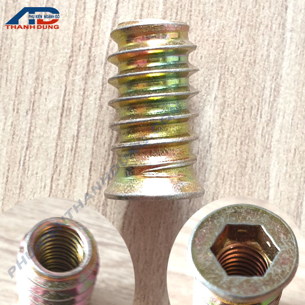 [GÓI 50 CÁI]Sò Cấy Gỗ Có Vành M6x20