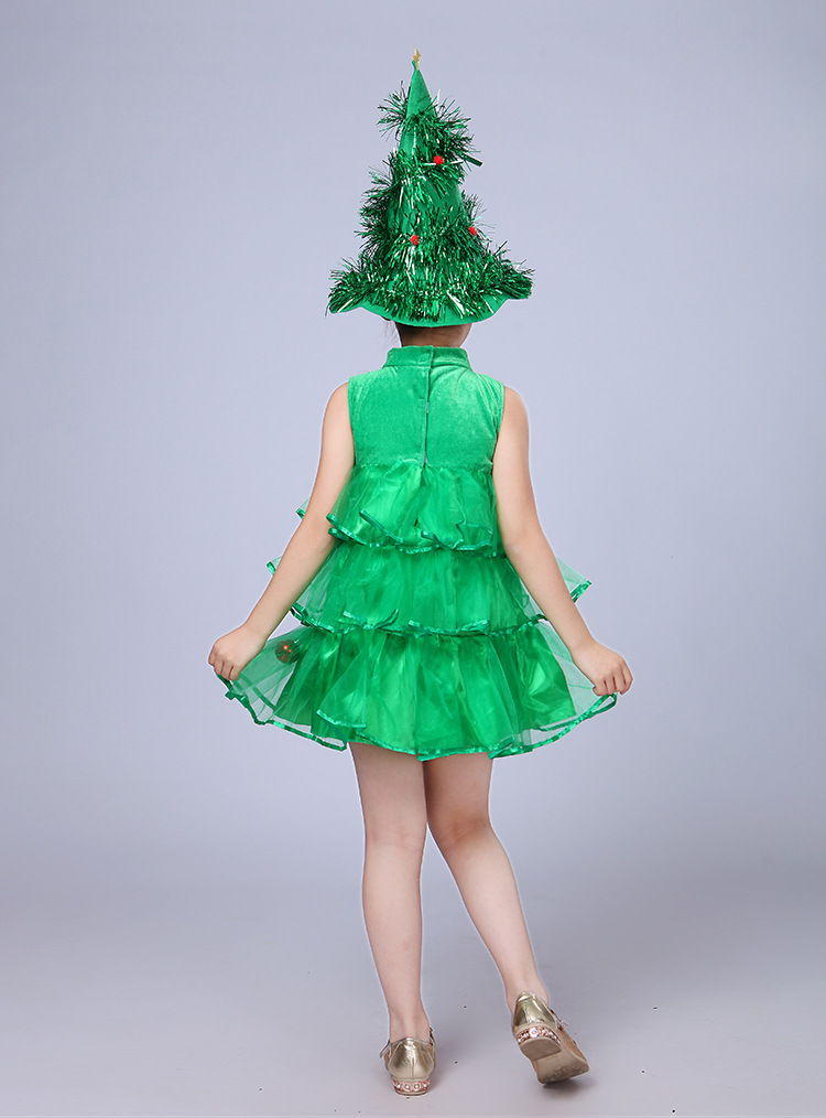 Girls' Christmas Dress Includes Hat and Accessories, Size 10kg - 30kg
