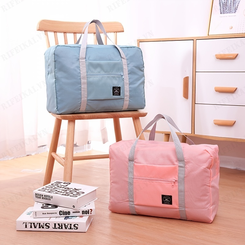Foldable Large-capacity Travel Storage Bag, Lightweight Multi Duffel HandBag With Zipper
