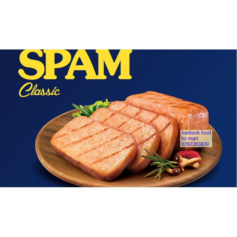 [Hàng Cao Cấp] Thịt Hộp SPAM Classic Hàn Quốc 340g